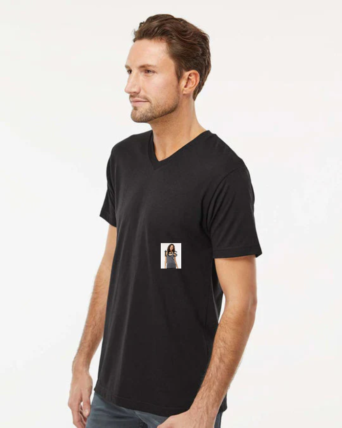 DELUXE BLEND V-NECK T-SHIRT - 3543