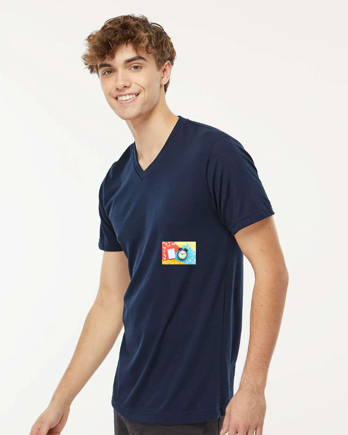 Deluxe Blend V-Neck T-Shirt - 3543