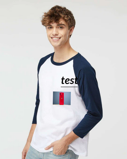 RAGLAN THREE-QUARTER SLEEVE BASEBALL T-SHIRT -500