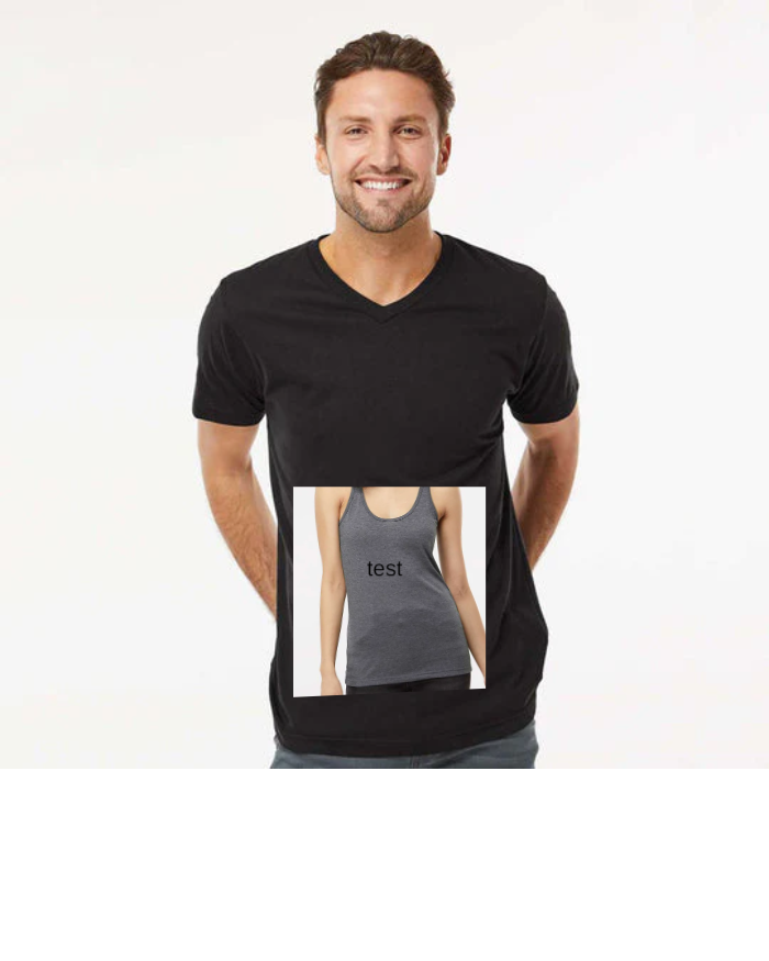 DELUXE BLEND V-NECK T-SHIRT - 3543
