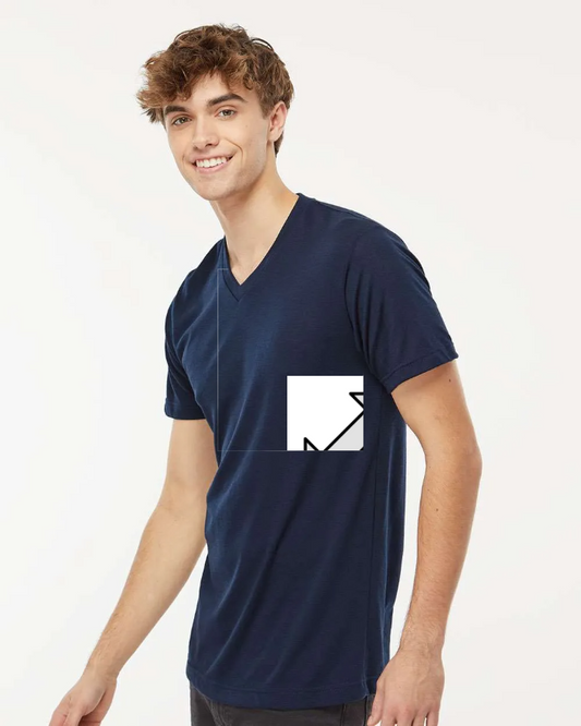 Deluxe Blend V-Neck T-Shirt - 3543