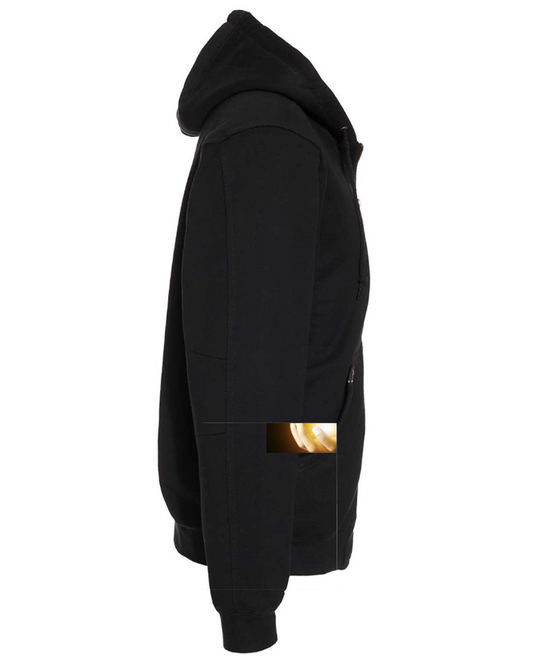 Crossfire Heavyweight Power Fleece Hooded Jacket with Thermal Lining